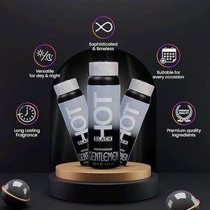 Bernard Dimitri Hot Black Deodorant For Men 200ml - Gentlemen •