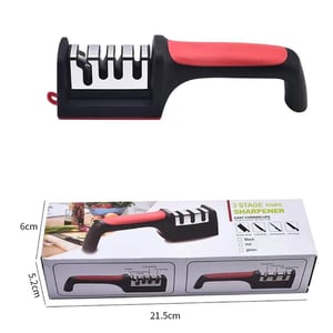 Knife Sharpener 4 Stage - Red & Black