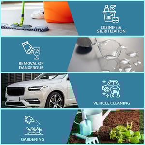 Disposable Rubber Hand Gloves With Floral Print - Pink