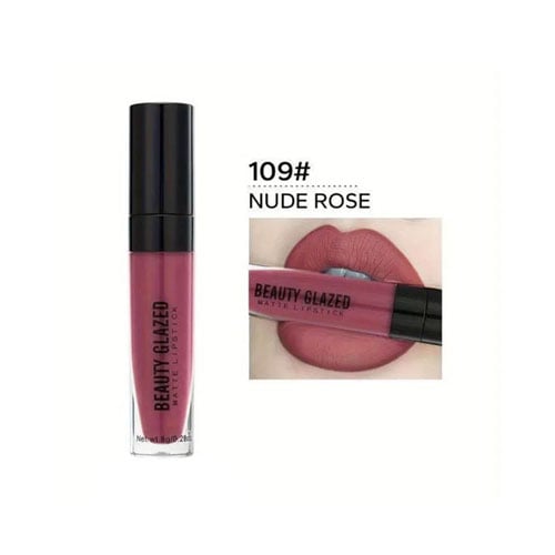 Beauty Glazed Matte Lipstick 8g - 109 Nude Rose