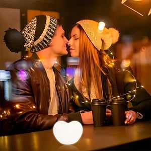 Mini LED Heart Lamp - White