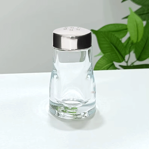 Cristal Glass Salt & Pepper Shakers