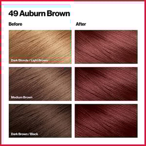 Revlon ColorSilk Beautiful 3D Hair Color - 49 Auburn Brown  •