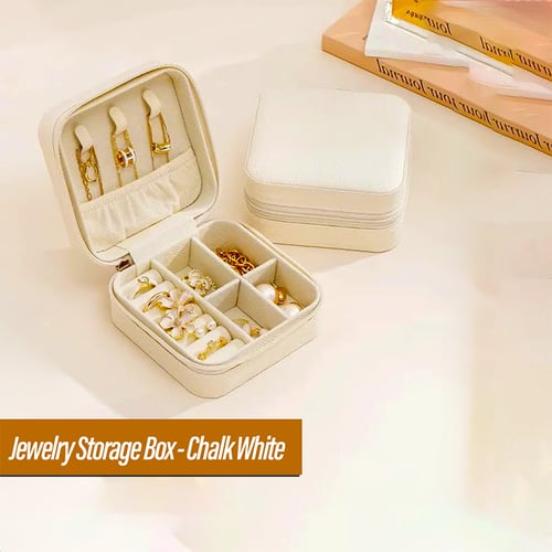 Jewelry Storage Box - Chalk White