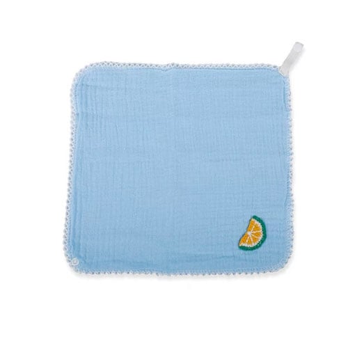Baby Square Multi-Use Saliva Triangle Towel - Sky Blue