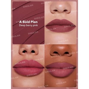 Sheglam Dynamatte Boom Long-lasting Matte Lipstick - A Bold Plan •