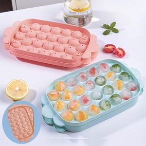 26 Grid Ice Ball Mould - Peach