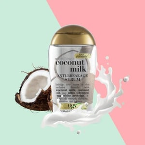OGX Nourishing + Coconut Milk Anti-Breakage Serum 100ml •
