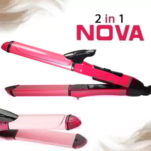 Nova Straight And Curl 2 In 1 Hair Beauty Set - NHC2009