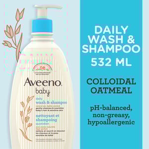 Aveeno Baby Daily Wash & Shampoo 532ml•