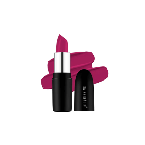 Swiss Beauty Pure Matte Lipstick 3.8g - 204 Fuchsia Pink