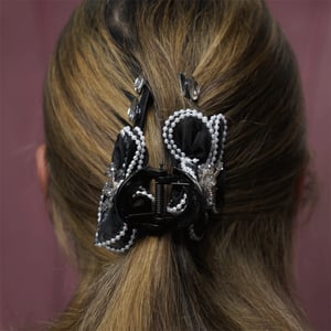 Large Size Hair Clip For Women - Black & White