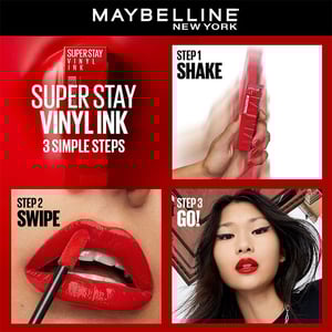 Maybelline New York Super Stay Vinyl Ink Longwear Liquid Lipstick 4.2ml - 65 Saucy