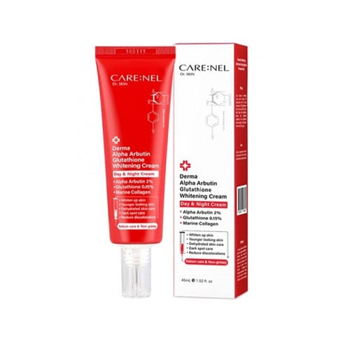 CARE:NEL Derma Alpha Arbutin Glutathione Whitening Day & Night Cream 45ml•