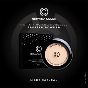 Nirvana Mattifying And Poreless Pressed Powder 15g - P01 Light Natural