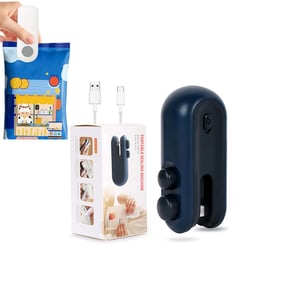 2 In 1 Portable Sealing With Cutter Machine - Blue