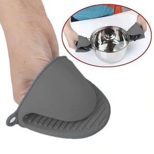 Silicone Heat Resistant Gloves 1 Pair - Gray