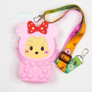 Baby Silicon Popit Bag - Baby Pink