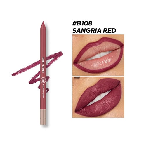 Beauty Glazed Waterproof & Long Lasting Lip Liner 0.6g - Sangria Red (B108)