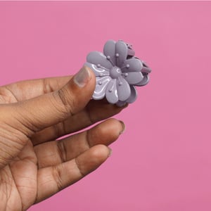 Cherry Blossom Hair Clip - Payne Gray