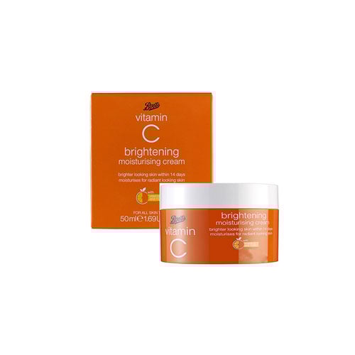 Boots Vitamin C Brightening Moisturising Cream 50ml •