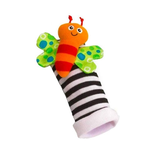 Baby Shock Strap Rattle Toy - Butterfly