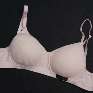 Soft Padded Bra For Women - 34 Pink