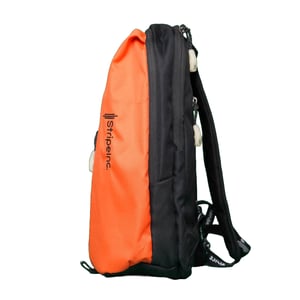 Stripelnc Exclusive Travel Backpack - Black & Orange