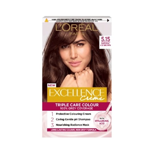 L'Oreal Paris Excellence Creme Haircolour - 5.15 Natural Ice Brown •