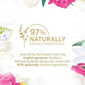 Yardley London English Rose Body Spray For Women 150ml  •