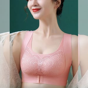 Soft Padded Butterfly Shape Bra For Women - M Pink