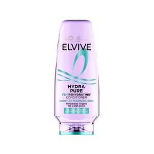 L'Oreal Elvive Hydra Pure Rehydrating Conditioner For Oily Scalp & Roots Dehydrated Length 300ml ▪