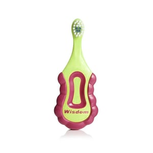 Wisdom Supersoft Step By Step 0-2 Years Toothbrush - Pink & Green