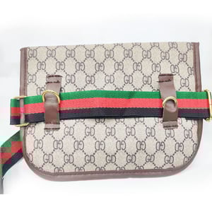 GD Lady Magnetic Buckle Shoulder Bag - Chocolate