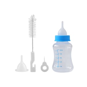 Feeding Bottle & Cleaning Set For Pets - Blue