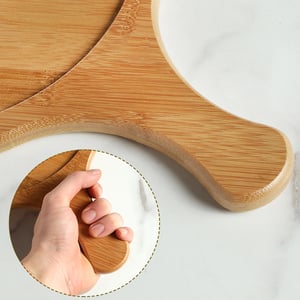 Round Wooden Pizza Serving Plate - Small