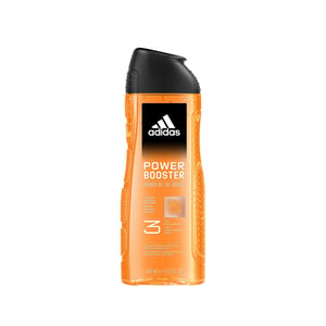 Adidas 3 in 1 Power Booster Men Shower Gel 400ml  •