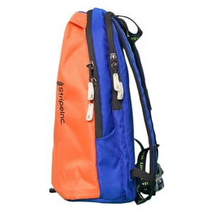 Stripelnc Exclusive Travel Backpack - Blue & Orange