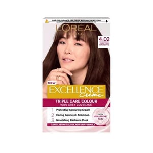 L'Oreal Paris Excellence Creme Haircolour - 4.02 Tempting Brunette •