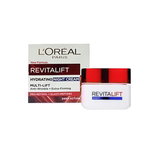 L'Oreal Revitalift Hydrating Anti Wrinkle + Extra Firming Night Cream 50ml - 40+•