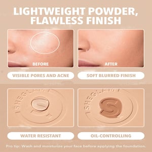 Sheglam Skin-Focus High Coverage Powder Foundation 11g - Almond