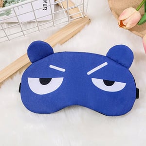 Adjustable Sleeping Eye Mask With Gel Pad - Blue