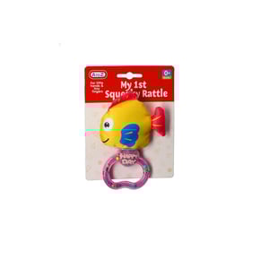 A TO Z My 1st Squeaky Rattle Toy - Yellow Fish
