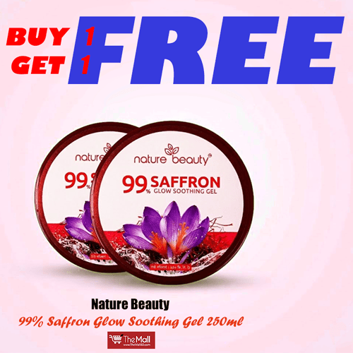 Nature Beauty 99% Saffron Glow Soothing Gel 250ml (Buy 1 Get 1 Free)