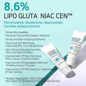 APLB Glutathione Niacinamide Facial Cleanser 80ml •
