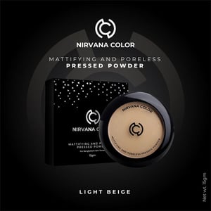 Nirvana Mattifying And Poreless Pressed Powder 15g - P02 Light Beige