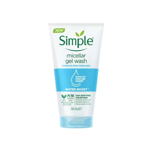 Simple Water Boost Micellar Facial Gel Wash 150ml