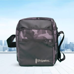 StripeInc Crossbody Square Shape Bag For Unisex - Urban Camouflage