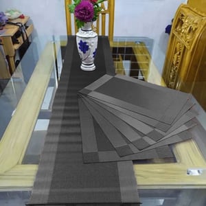 Placemats with Table Runner Set - Silver