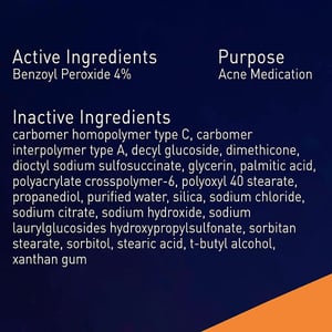 PanOxyl Acne Creamy Wash 4% Benzoyl Peroxide Daily Control 170g•